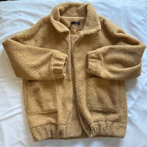 Zaful Tan Teddy Jacket